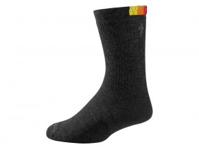 Zimní cyklistické ponožky Specialized Merino Tall  Black