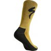 64723 341 APP PRIMALOFT LIGHTWEIGHT TALL LOGO SOCK HRVGLD PLP HERO white