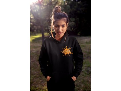 pullover hoodie mockup of a young woman with a cute messy bun hairstyle 23276 (1)
