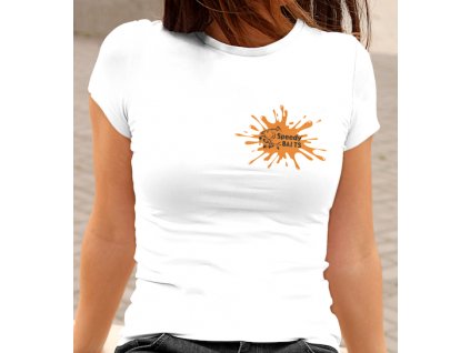 mockup of a woman wearing a crewneck t shirt 2015 el1
