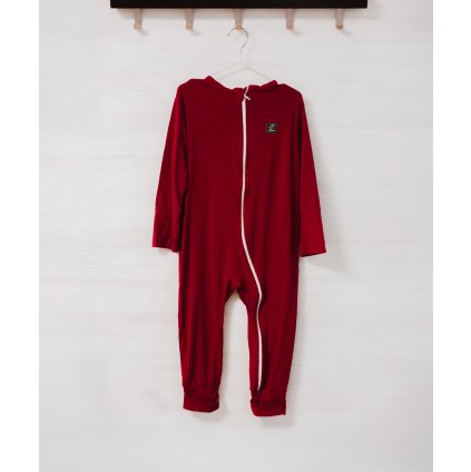 Overal na spanie bordový/Bazár