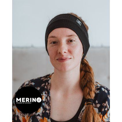 damska merino celenka cierna