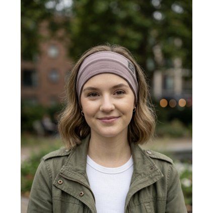 Športová čelenka basic - Bledohnedá