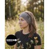 merino čelenka dámska bledohnedá