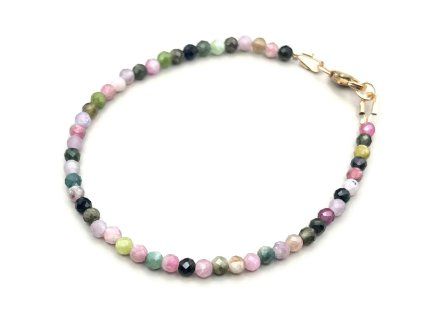 Dámský minerální náramek s Turmalínem Gradient