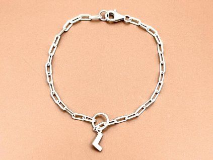 Náramek Paperclip s písmenkem