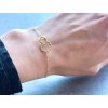 Náramek spojené kruhy Forever gold filled