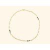 Zlatý náhrdelník s Onyxy a struktruovanými korálky
