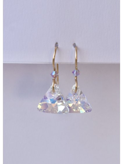 Náušnice MINI TRIANGLE - Barva Křišťálová