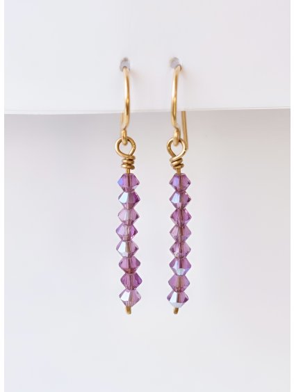 Náušnice s Korálky Swarovski - Více Barev