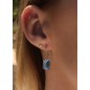 Náušnice EMERALD - Barva Modřá
