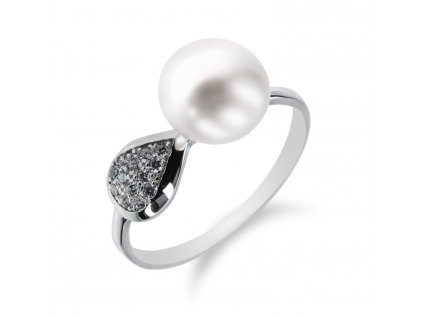 SP32R - 925 sterling silver ring with freshwater pearls