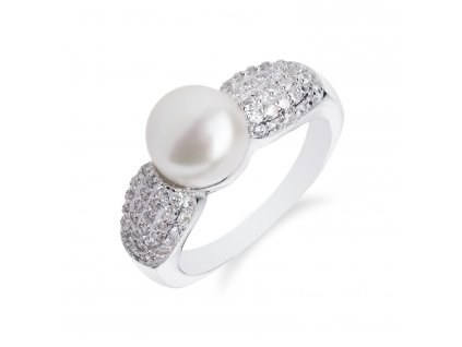SP25R - 925 sterling silver ring with freshwater pearls