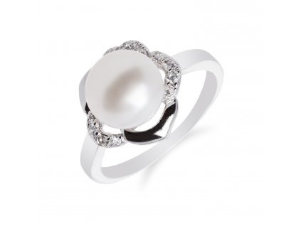SP28R - 925 sterling silver ring with freshwater pearls