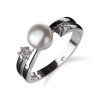 SP68R - 925 sterling silver ring with freshwater pearl