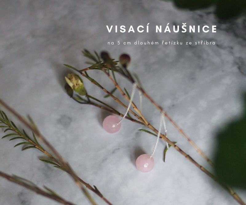 Visací řetízkové náušnice ze stříbra
