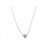 diamant na řetízku ze 14k bílého zlata