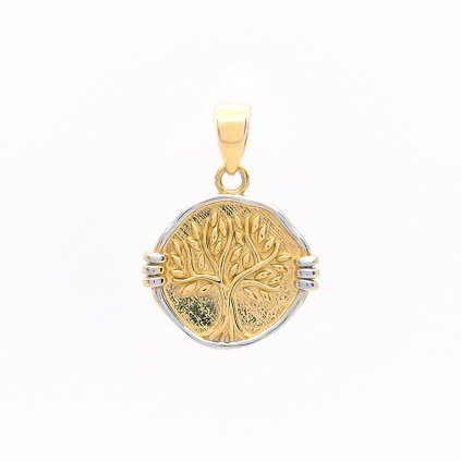 Kombinovaný prívesok zo zlata ,,strom života", 1,35 g, 14k