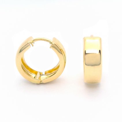 Zlaté kruhové náušnice, 2,15 g, 14k