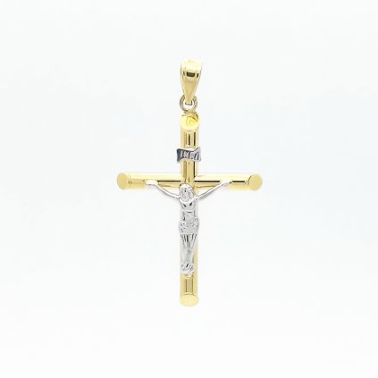 Zlatý prívesok kríž, 1,30 g, 14k