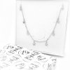 Strieborný náhrdelník s hviezdami