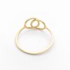 Zlatý prsteň prepojené kruhy, od 1,50 g, 14k