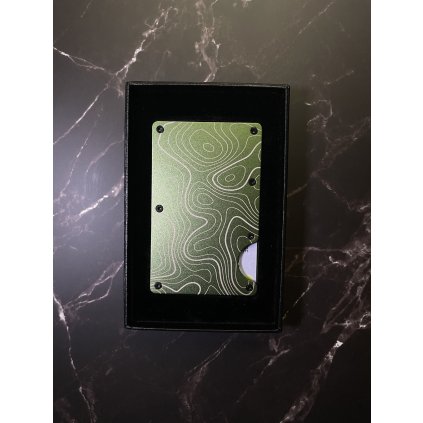 Minimalistická peněženka – NAVY ZELENÁ