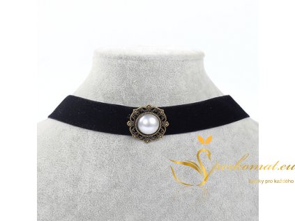 Vintage náhrdelník perleť