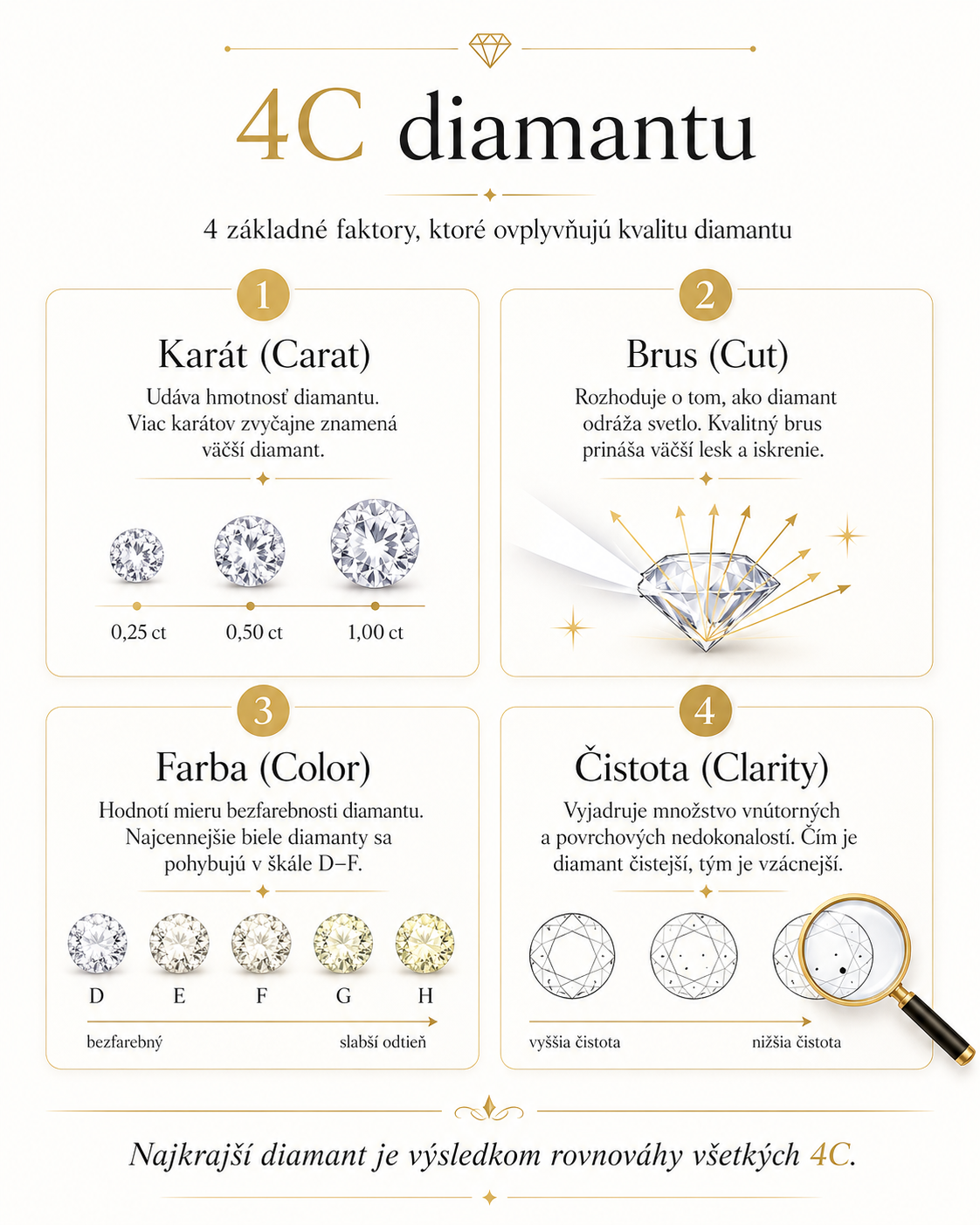 Diamanty: kompletný sprievodca výberom