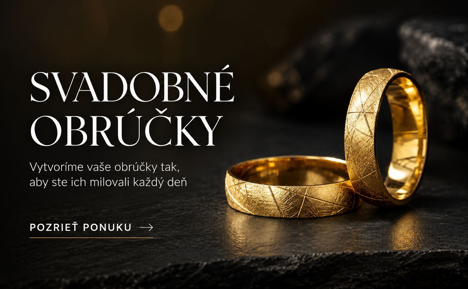 Svadobné obrúčky od zlatníkov Šperkovnica
