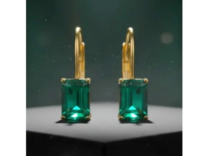 hranat%C3%A9%20smaragdy%20zlate%20nausnice