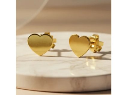 zlate%20nausnice%20srdce 7