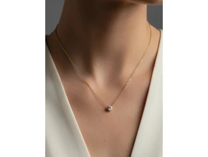 Zlatá retiazka s diamantom