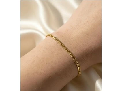 Zlatý náramok Rombo 3,5mm 18cm
