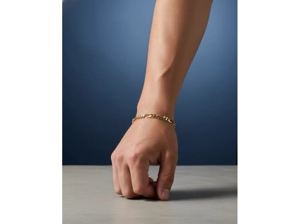 Zlatý náramok Figaro 5,2mm 22cm