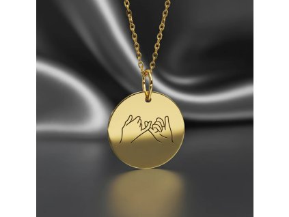 Zlatý medailón 10mm, 13mm