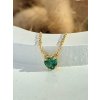 Zlatá retiazka so Smaragdovým srdiečkom