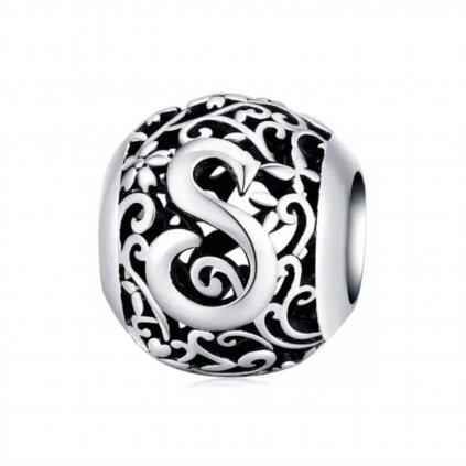 PÍSMENO S, ŠPERKY DANIEK, STŘÍBRNÉ SYMBOLICKÉ KORÁLKY, FIT PANDORA