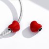 ČERVENÉ SRDÍČKO, STŘÍBRNÝ KORÁLEK, ŠPERKY DANIEK, FIT PANDORA (2)