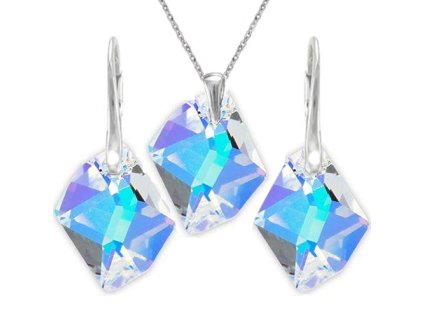 Set Swarovski elements Cosmic dúhovýv CRYSTAL AB 14mm