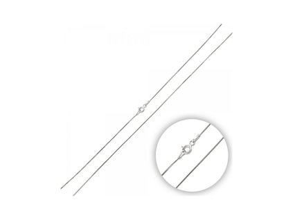 Strieborná retiazka hadík 0,8mm, 50cm