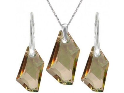 Set  Swarovski elements šperkov De-Art zelený LUMIN GREEN 20mm