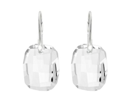 Náušnice Swarovski elements  Graphic číre CRYSTAL 19mm