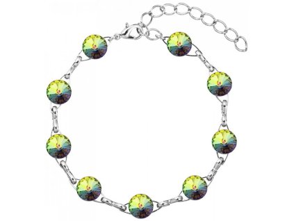 Náramok Swarovski elements 8mm rivoli zelený – Crystal Vitrail Medium