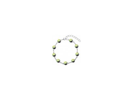 Náramok  Swarovski elements 10mm rivoli zelený – Crystal Vitrail Medium