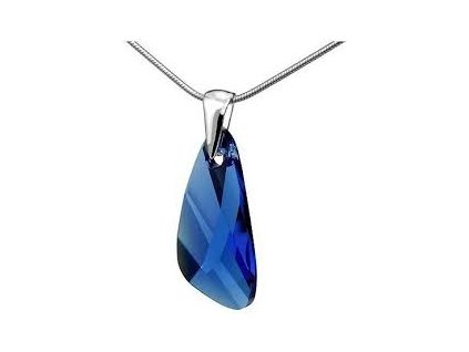 Prívesok Swarovski elements krídla 23 mm modrý Capri Blue