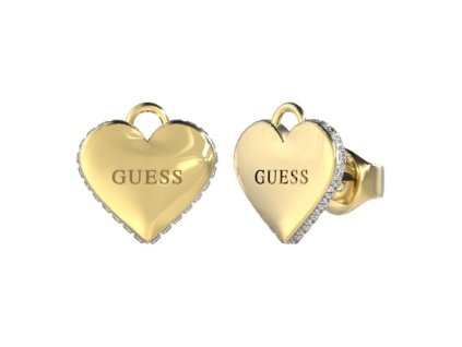 Dámske náušnice Guess JUBE02231JWYGTU srdiečka