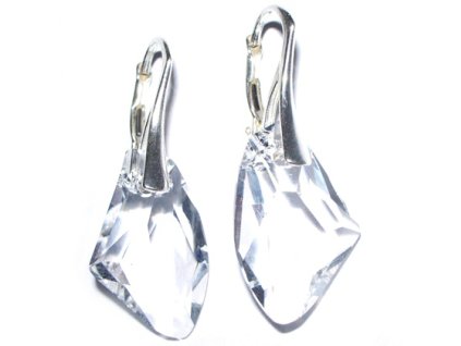 Náušnice  Swarovski elements  Galactic číre Crystal 19mm