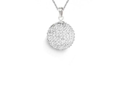 Prívesok Swarovski elements Discoball 14 mm 
 číry Crystal