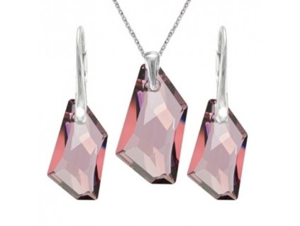 Set šperkov Swarovski elements De-Art ružový ANTIQPINK 18mm